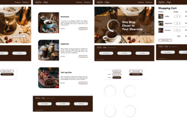 Coffee Shop <br/> Website Design